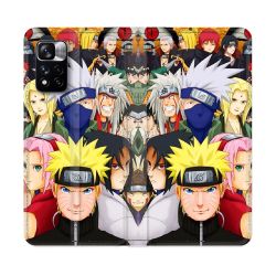 Housse cuir portefeuille Pour Xiaomi Redmi Note 11 Pro / 11 Pro 5G Manga Naruto Team