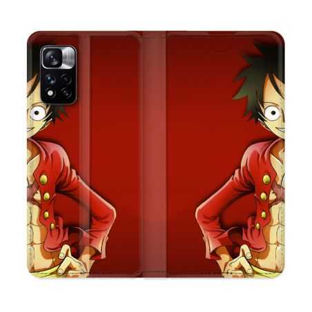 Housse cuir portefeuille Pour Xiaomi Redmi Note 11 Pro / 11 Pro 5G Manga One Piece Luffy