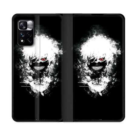 Housse cuir portefeuille Pour Xiaomi Redmi Note 11 Pro / 11 Pro 5G Manga Tokyo Ghoul Kaneki Tag
