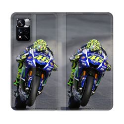 Housse cuir portefeuille Pour Xiaomi Redmi Note 11 Pro / 11 Pro 5G Moto Course GP Wheeling 46