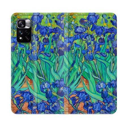 Housse cuir portefeuille Pour Xiaomi Redmi Note 11 Pro / 11 Pro 5G Peinture Iris