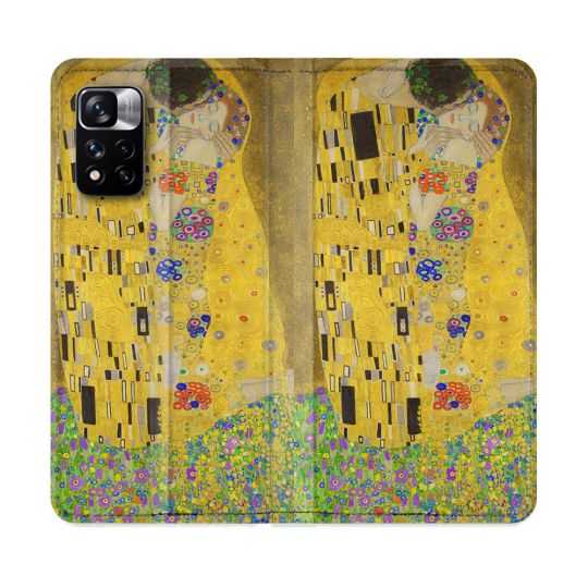 Housse cuir portefeuille Pour Xiaomi Redmi Note 11 Pro / 11 Pro 5G Peinture Le Baiser