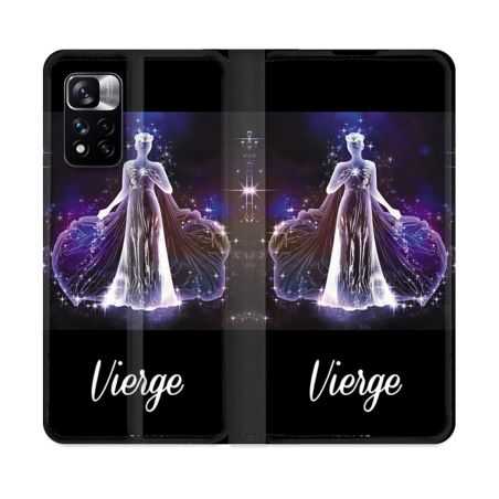 Housse cuir portefeuille Pour Xiaomi Redmi Note 11 Pro / 11 Pro 5G Signe Zodiaque 2 Vierge