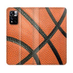 Housse cuir portefeuille Pour Xiaomi Redmi Note 11 Pro / 11 Pro 5G Sport Ballon Basket