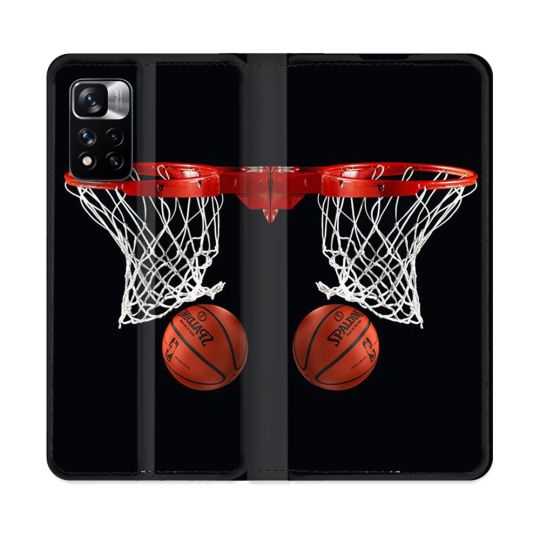 Housse cuir portefeuille Pour Xiaomi Redmi Note 11 Pro / 11 Pro 5G Sport Basket Panier