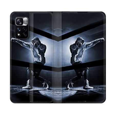 Housse cuir portefeuille Pour Xiaomi Redmi Note 11 Pro / 11 Pro 5G Sport Boxe Poing