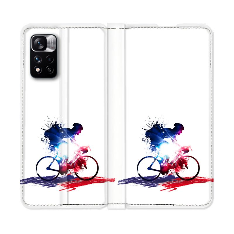 Housse cuir portefeuille Pour Xiaomi Redmi Note 11 Pro / 11 Pro 5G Sport Cyclisme France