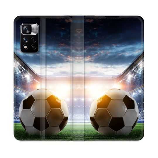 Housse cuir portefeuille Pour Xiaomi Redmi Note 11 Pro / 11 Pro 5G Sport Football Stade