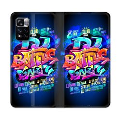 Housse cuir portefeuille Pour Xiaomi Redmi Note 11 Pro / 11 Pro 5G Street Art Rap