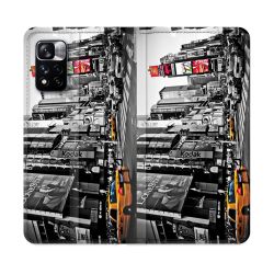 Housse cuir portefeuille Pour Xiaomi Redmi Note 11 Pro / 11 Pro 5G Voyage Amerique USA New York Taxi
