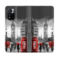 Housse cuir portefeuille Pour Xiaomi Redmi Note 11 Pro / 11 Pro 5G Voyage Angleterre Londres Vintage