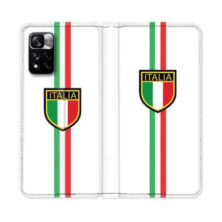 Housse cuir portefeuille Pour Xiaomi Redmi Note 11 Pro / 11 Pro 5G Voyage Italie 3 Blanc