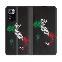 Housse cuir portefeuille Pour Xiaomi Redmi Note 11 Pro / 11 Pro 5G Voyage Italie Botte