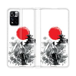 Housse cuir portefeuille Pour Xiaomi Redmi Note 11 Pro / 11 Pro 5G Voyage Japon Femme