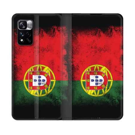 Housse cuir portefeuille Pour Xiaomi Redmi Note 11 Pro / 11 Pro 5G Voyage Portugal Drapeau