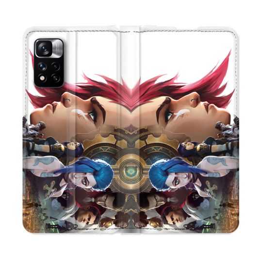 Housse cuir portefeuille Pour Xiaomi Redmi Note 11 Pro / 11 Pro 5G Arcane Jynx Sœur