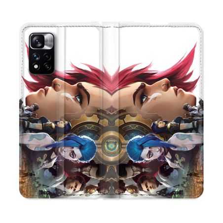 Housse cuir portefeuille Pour Xiaomi Redmi Note 11 Pro / 11 Pro 5G Arcane Jynx Sœur