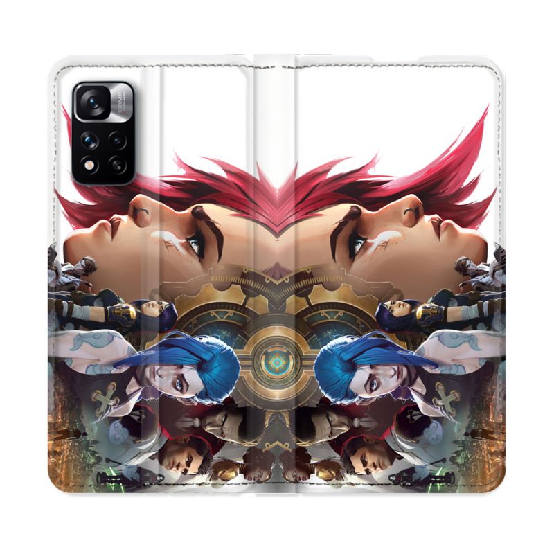 Housse cuir portefeuille Pour Xiaomi Redmi Note 11 Pro / 11 Pro 5G Arcane Jynx Sœur