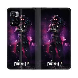 Housse cuir portefeuille Pour Xiaomi Redmi Note 11 Pro / 11 Pro 5G Fortnite Raven