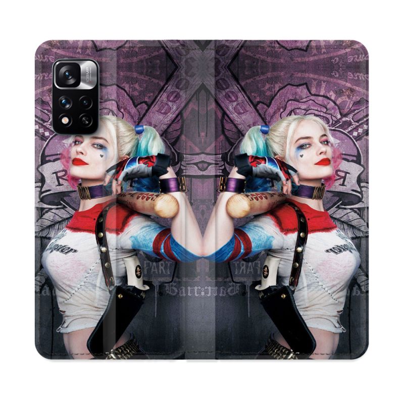Housse cuir portefeuille Pour Xiaomi Redmi Note 11 Pro / 11 Pro 5G Harley Quinn Batte