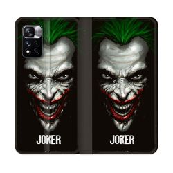 Housse cuir portefeuille Pour Xiaomi Redmi Note 11 Pro / 11 Pro 5G Joker Noir