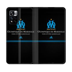 Housse cuir portefeuille Pour Xiaomi Redmi Note 11 Pro / 11 Pro 5G Olympique Marseille OM Fier etre Marseillais