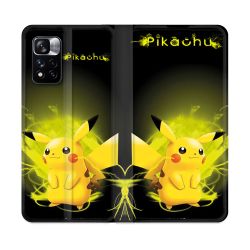 Housse cuir portefeuille Pour Xiaomi Redmi Note 11 Pro / 11 Pro 5G Pokemon Pikachu Eclair