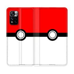 Housse cuir portefeuille Pour Xiaomi Redmi Note 11 Pro / 11 Pro 5G Pokemon Pokeball