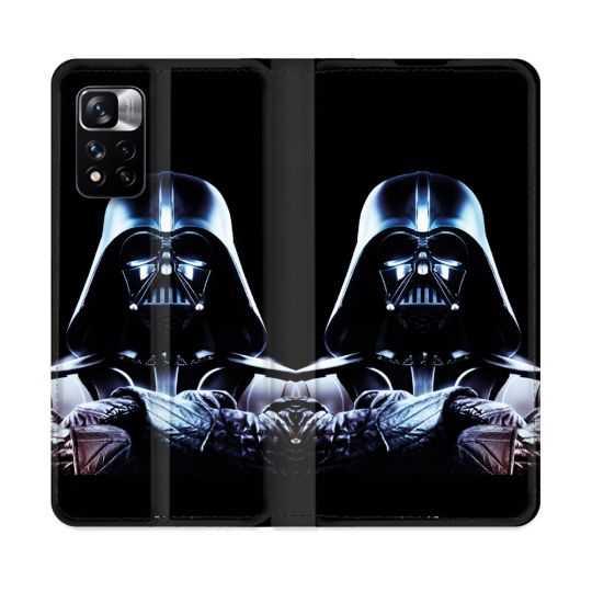 Housse cuir portefeuille Pour Xiaomi Redmi Note 11 Pro / 11 Pro 5G Star Wars - Dark Vador Noir