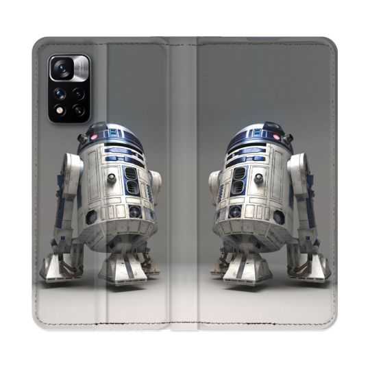 Housse cuir portefeuille Pour Xiaomi Redmi Note 11 Pro / 11 Pro 5G Star Wars - R2D2