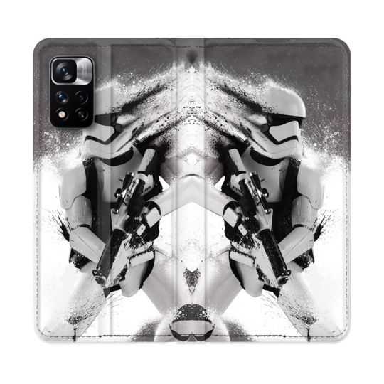 Housse cuir portefeuille Pour Xiaomi Redmi Note 11 Pro / 11 Pro 5G Star Wars - Trooper