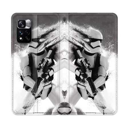 Housse cuir portefeuille Pour Xiaomi Redmi Note 11 Pro / 11 Pro 5G Star Wars - Trooper