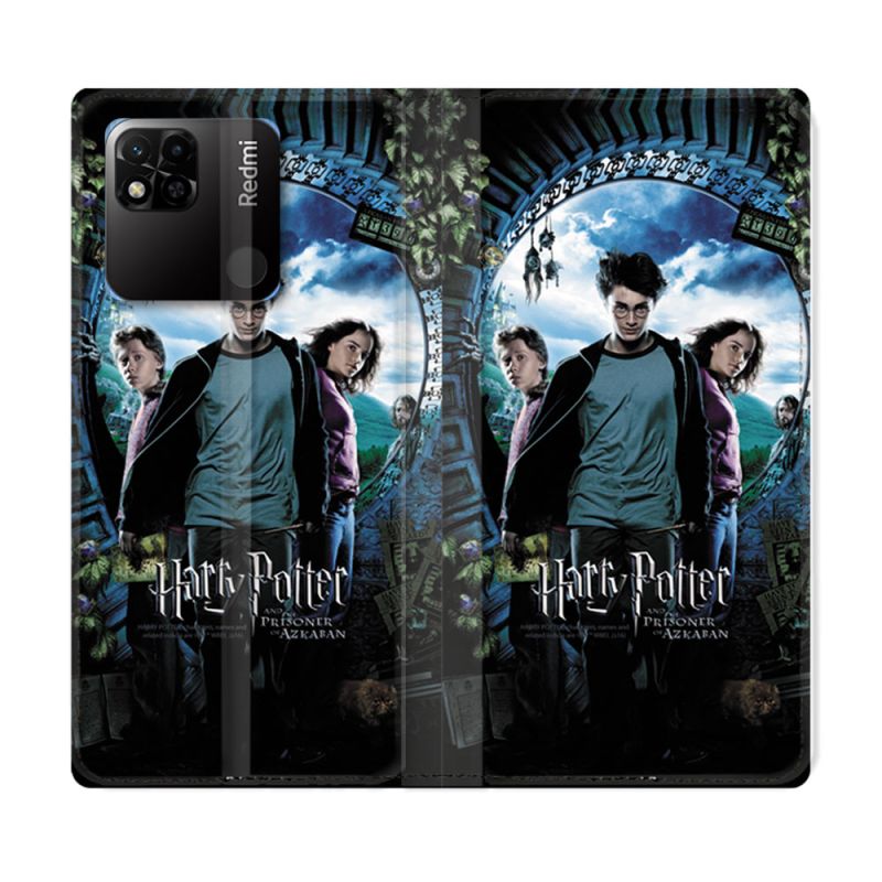 Housse cuir portefeuille Pour Xiaomi Redmi 10A Harry Potter Azkaban