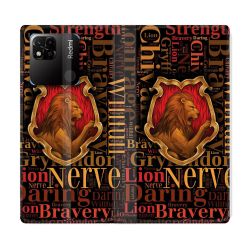 Housse cuir portefeuille Pour Xiaomi Redmi 10A Harry Potter Griffondor