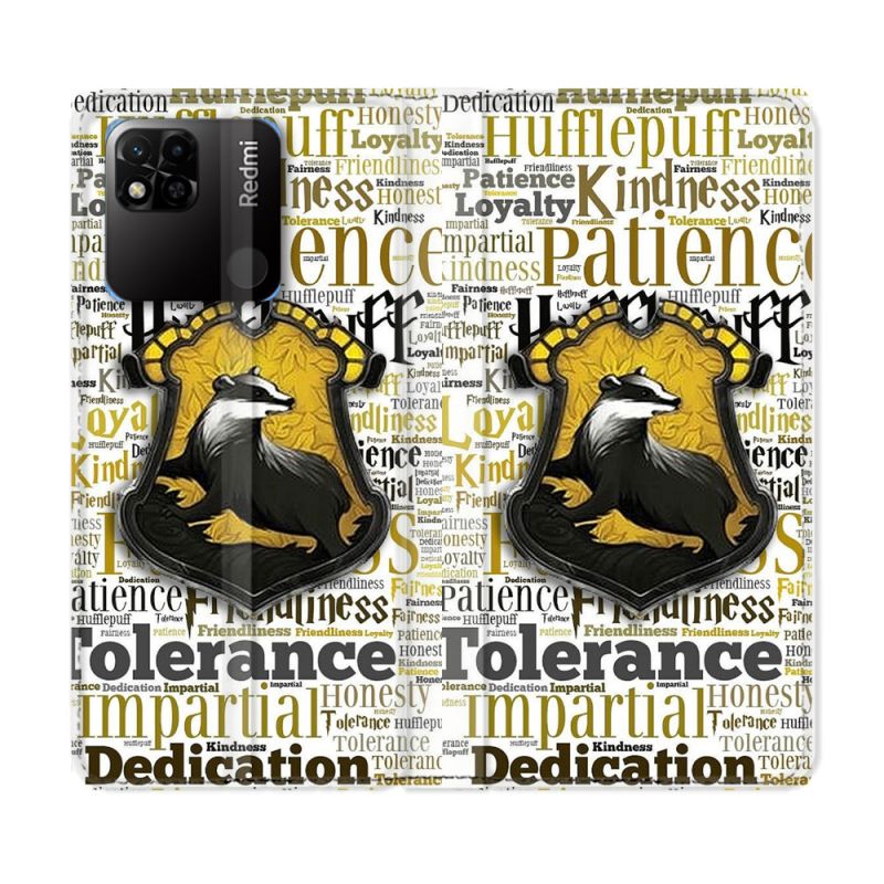 Housse cuir portefeuille Pour Xiaomi Redmi 10A Harry Potter Poursouffle