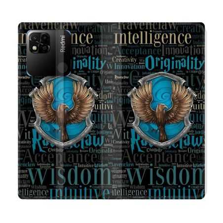 Housse cuir portefeuille Pour Xiaomi Redmi 10A Harry Potter Serdaigle