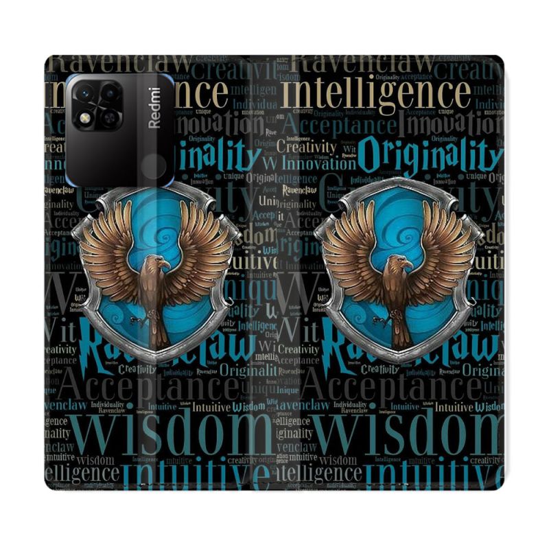 Housse cuir portefeuille Pour Xiaomi Redmi 10A Harry Potter Serdaigle