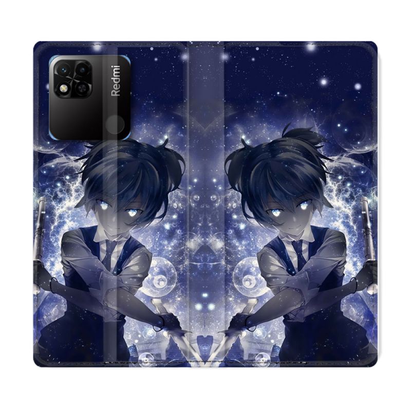 Housse cuir portefeuille Pour Xiaomi Redmi 10A Manga Assassination Classroom Nagisa