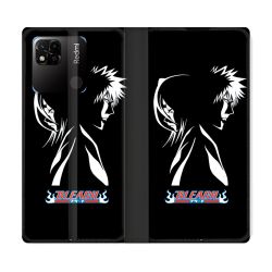 Housse cuir portefeuille Pour Xiaomi Redmi 10A Manga Bleach Duo
