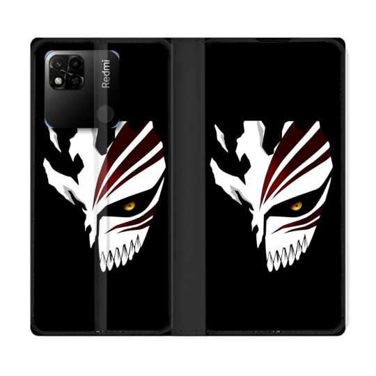 Housse cuir portefeuille Pour Xiaomi Redmi 10A Manga Bleach Masque