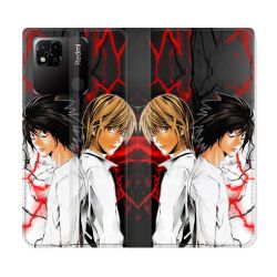 Housse cuir portefeuille Pour Xiaomi Redmi 10A Manga Death Note Duo
