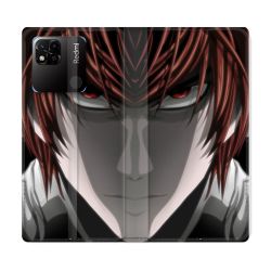 Housse cuir portefeuille Pour Xiaomi Redmi 10A Manga Death Note Kira