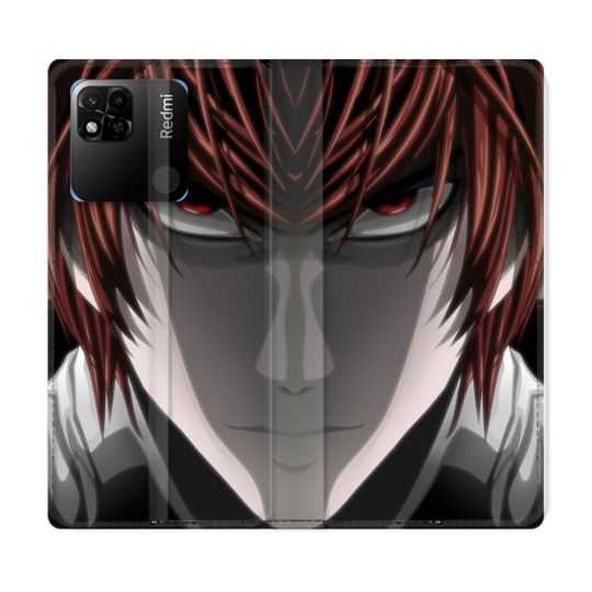 Housse cuir portefeuille Pour Xiaomi Redmi 10A Manga Death Note Kira