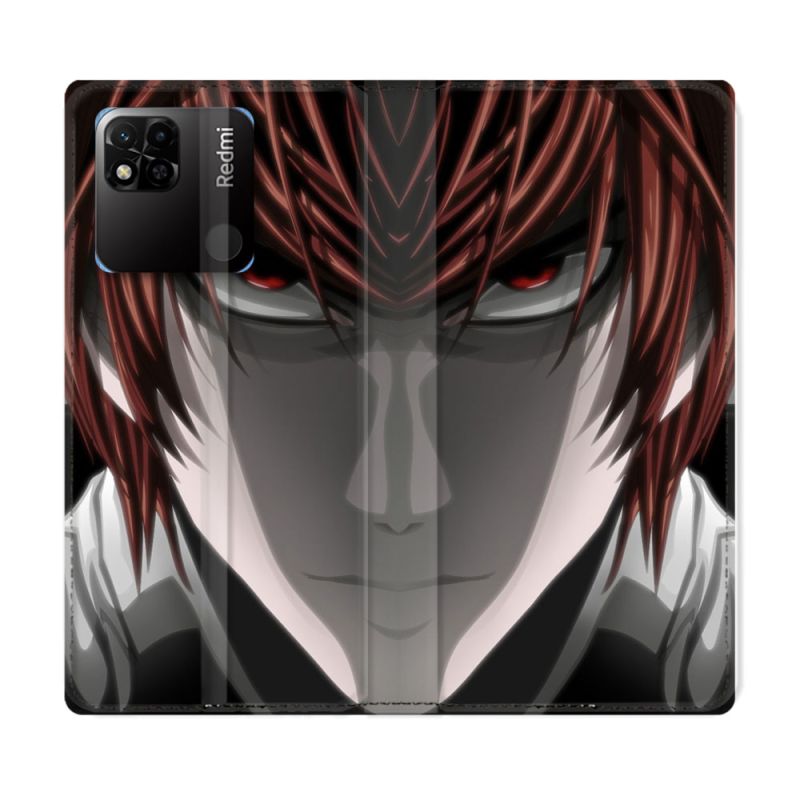 Housse cuir portefeuille Pour Xiaomi Redmi 10A Manga Death Note Kira