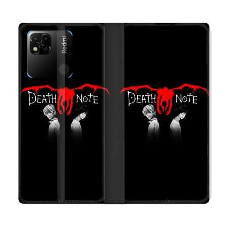 Housse cuir portefeuille Pour Xiaomi Redmi 10A Manga Death Note Noir