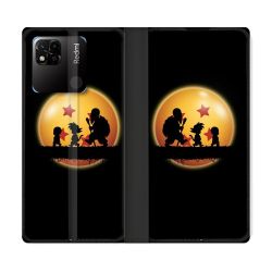 Housse cuir portefeuille Pour Xiaomi Redmi 10A Manga Dragon Ball Vintage