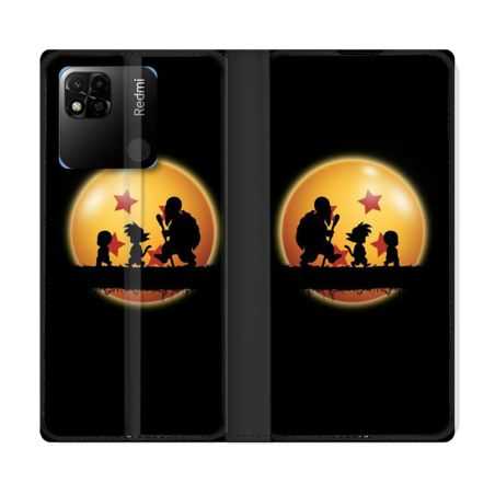 Housse cuir portefeuille Pour Xiaomi Redmi 10A Manga Dragon Ball Vintage