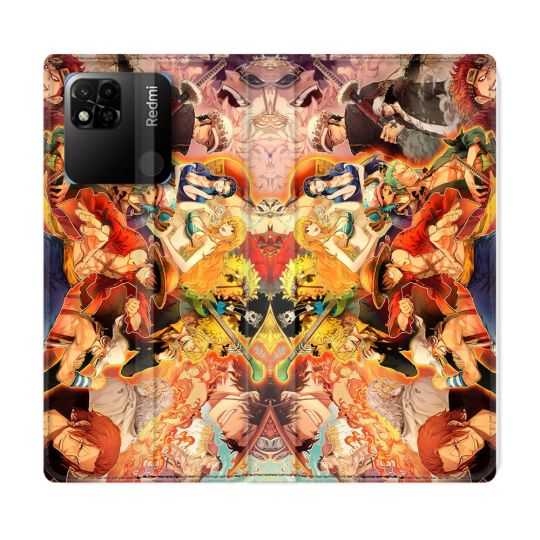 Housse cuir portefeuille Pour Xiaomi Redmi 10A Manga One Piece Nakama