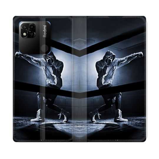 Housse cuir portefeuille Pour Xiaomi Redmi 10A Sport Boxe Poing