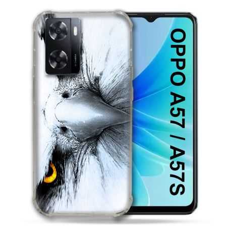 Coque Pour Oppo A57 / A57S Animal Aigle Royal Blanc